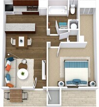 1 Bed Casita Reno 1018 floor plan